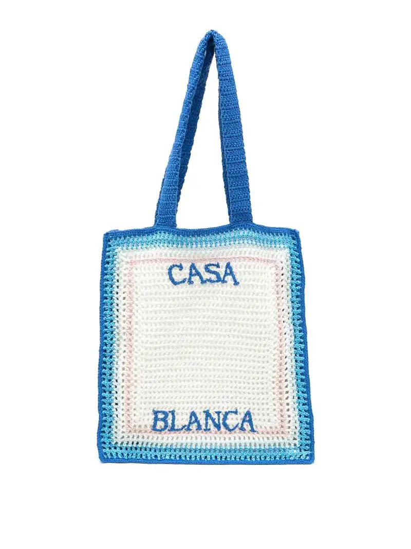 Borsa all'uncinetto Blu