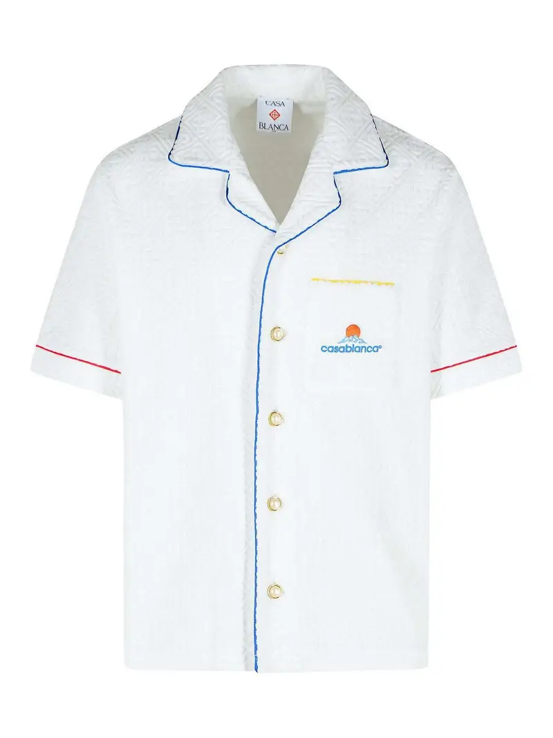 Camicia a maniche corte Bianco