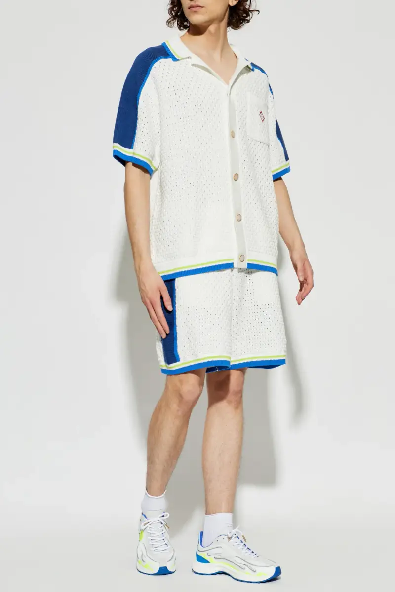 Camicia crochet BIANCO miniatura 2