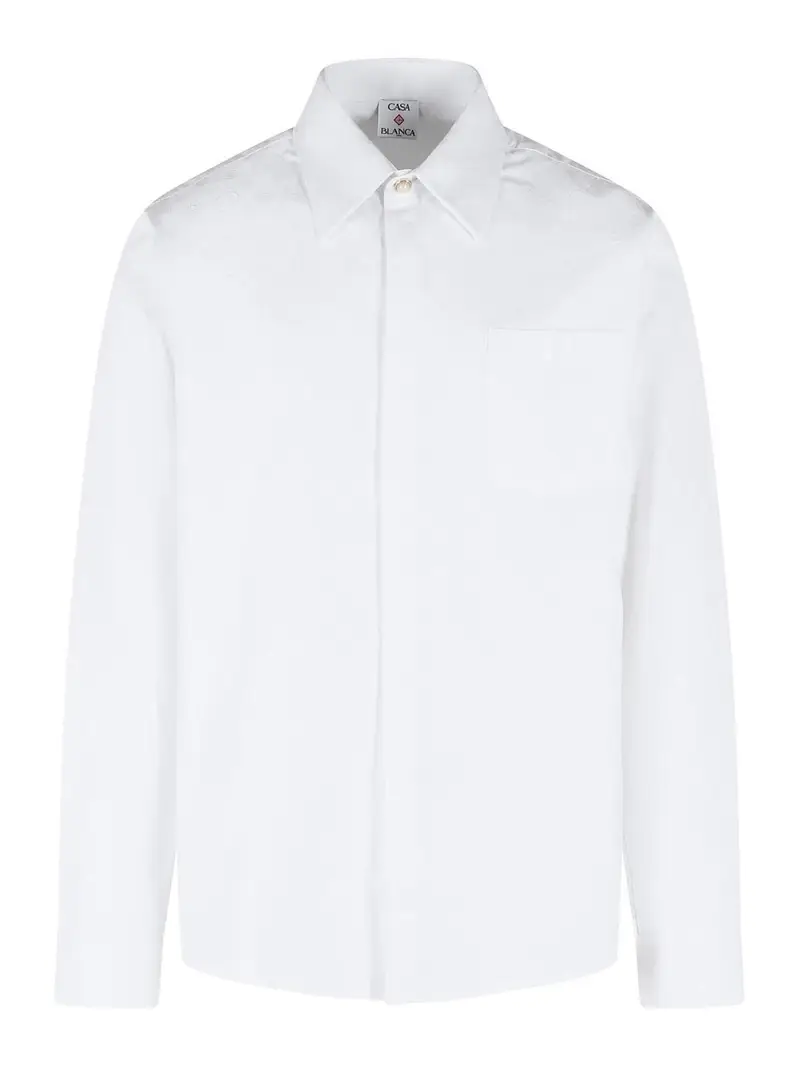Camicia in cotone bianco