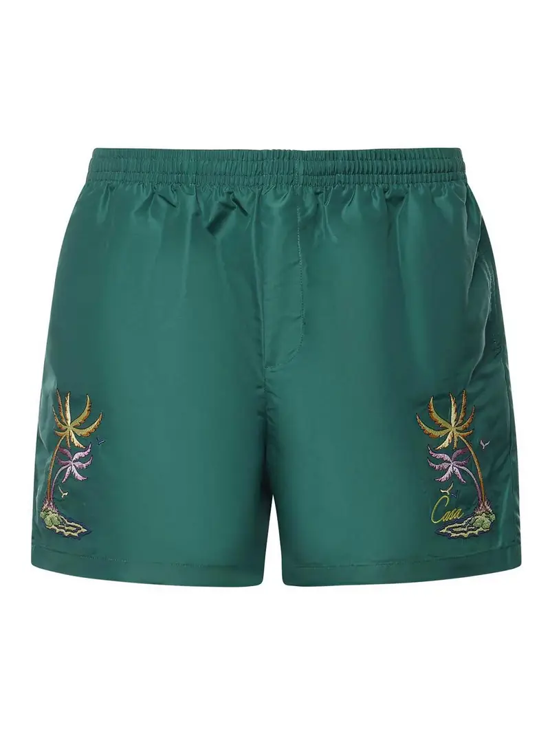 Costume Da Bagno Con Ricamo Casa Verde