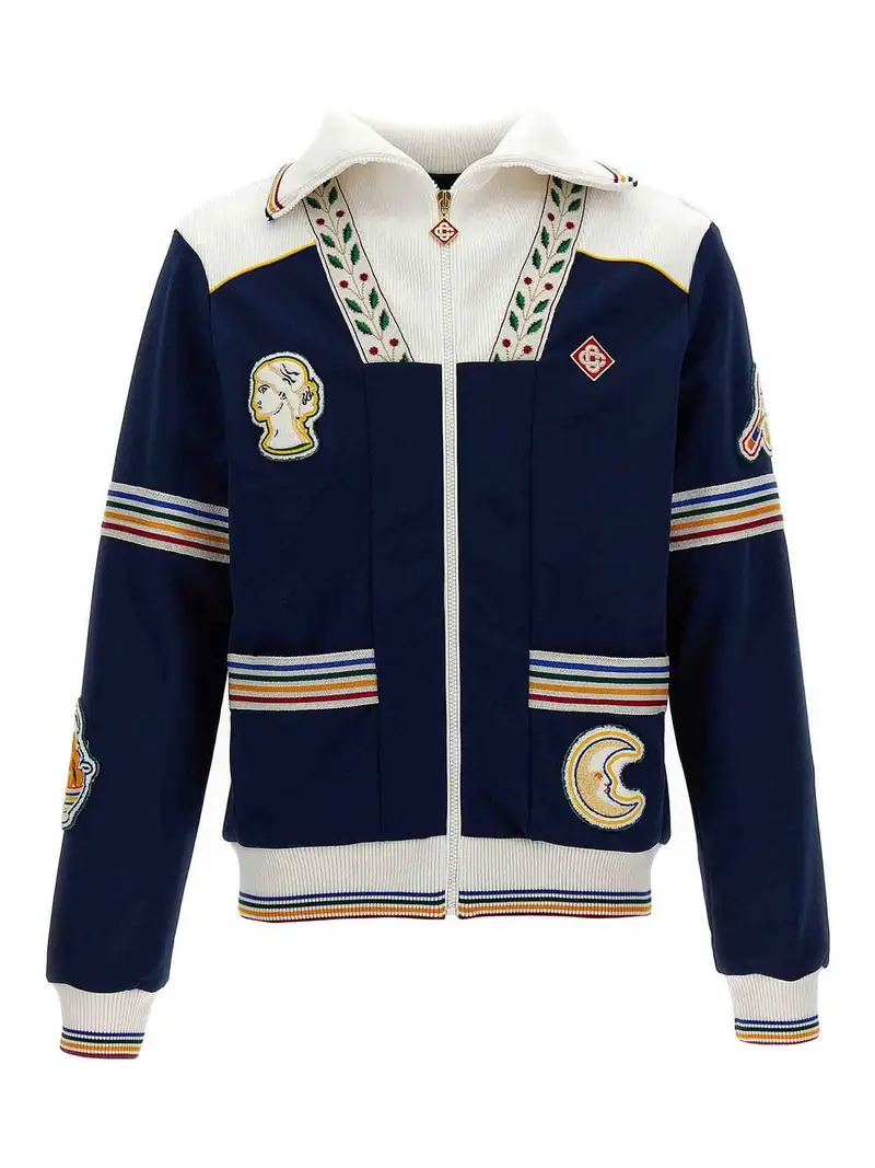 Felpa college da uomo Multicolore