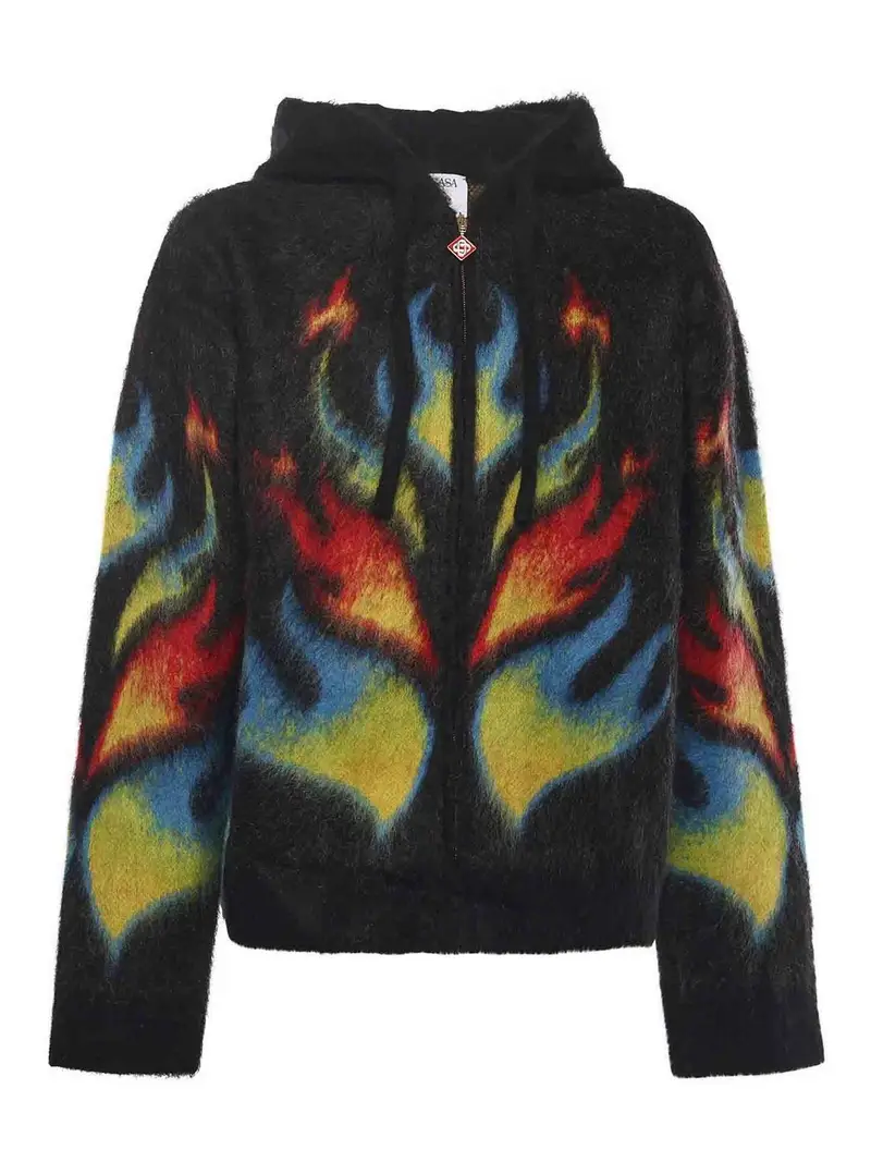 Felpa in mohair Flame Laurel Multicolore