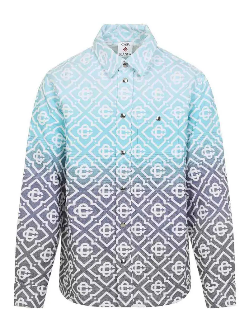 Giacca con monogramma Blu