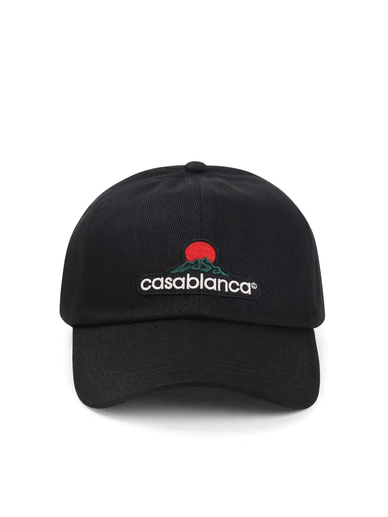Montagne abbraccio patch hat Nero