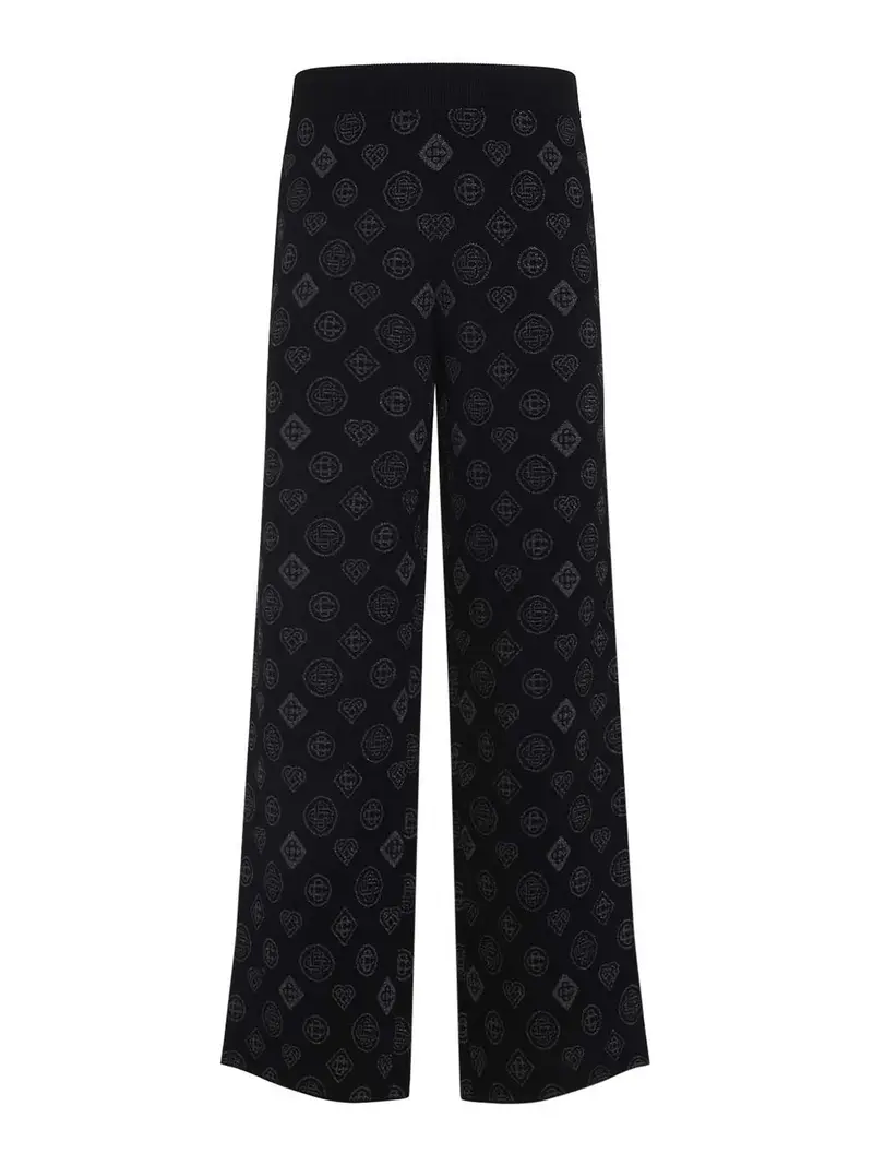 Pantaloni Jacquard della cittÃ Nero