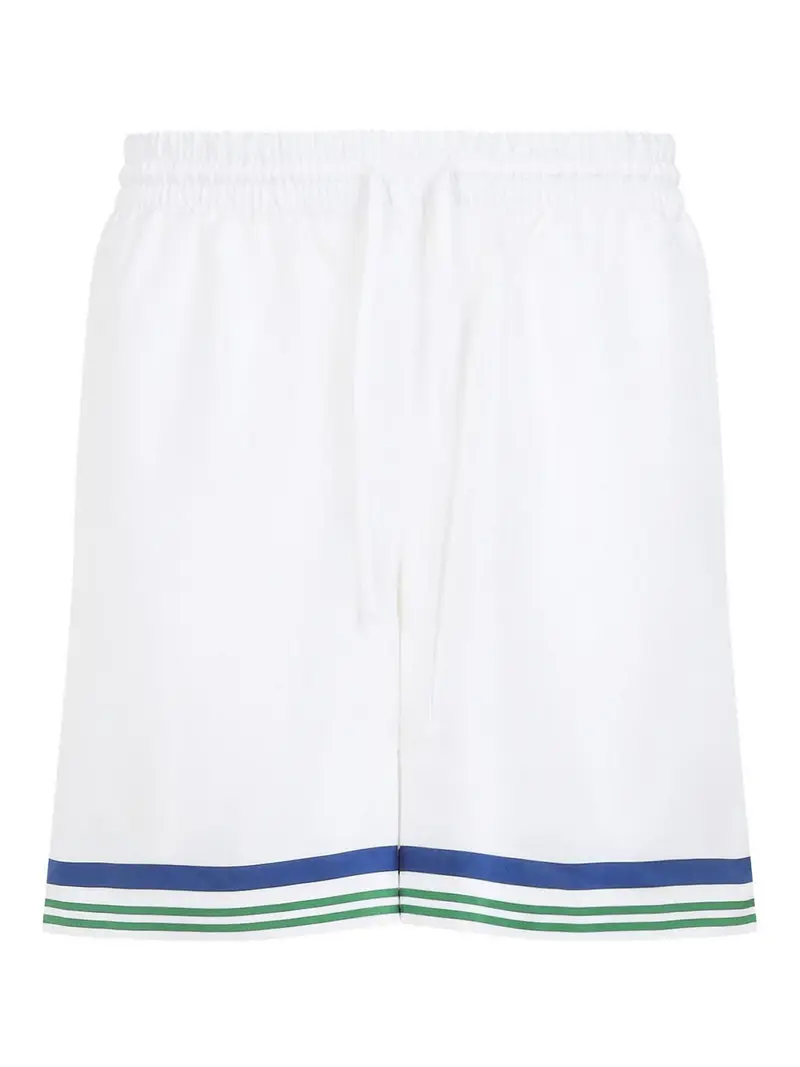 Shorti con coulisse Bianco