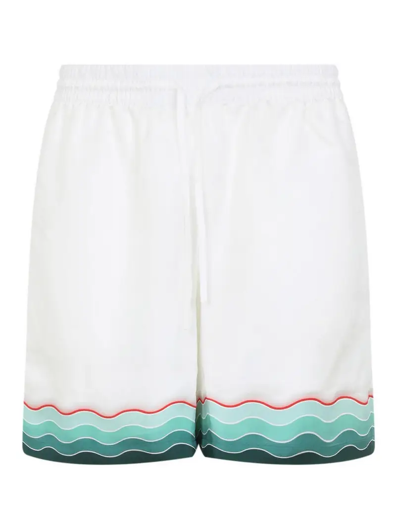 Shorti con coulisse Bianco