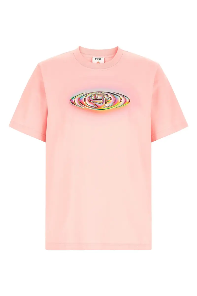 T-Shirt Glass Logo Feat Martin Naumann Rosa