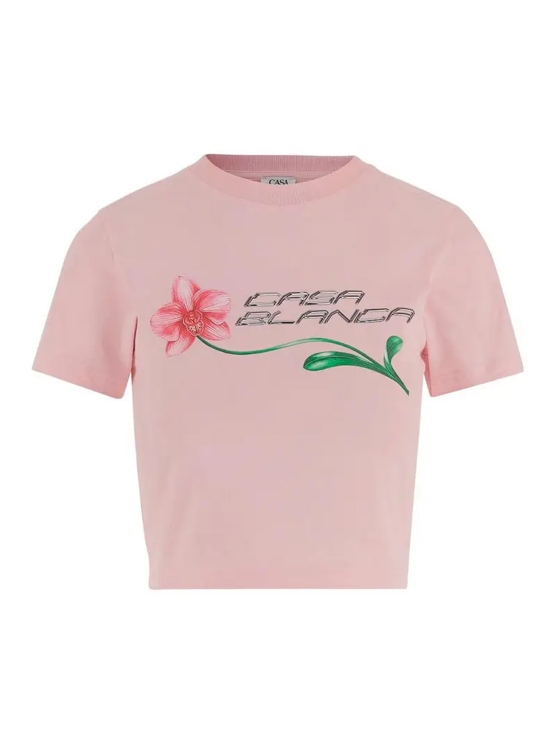 T-shirt in cotone elasticizzato rosa Color Carne E Neutri