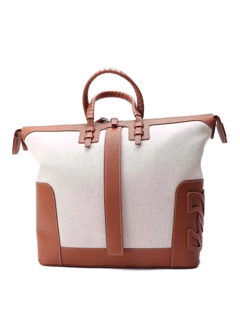 Borsa in pelle Bianco