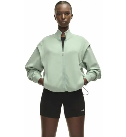 Aria Full Zip W - felpa - donna Green