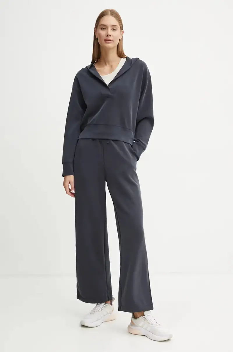 felpa da joga Peachy colore blu con cappuccio 24207 Grigio miniatura 2