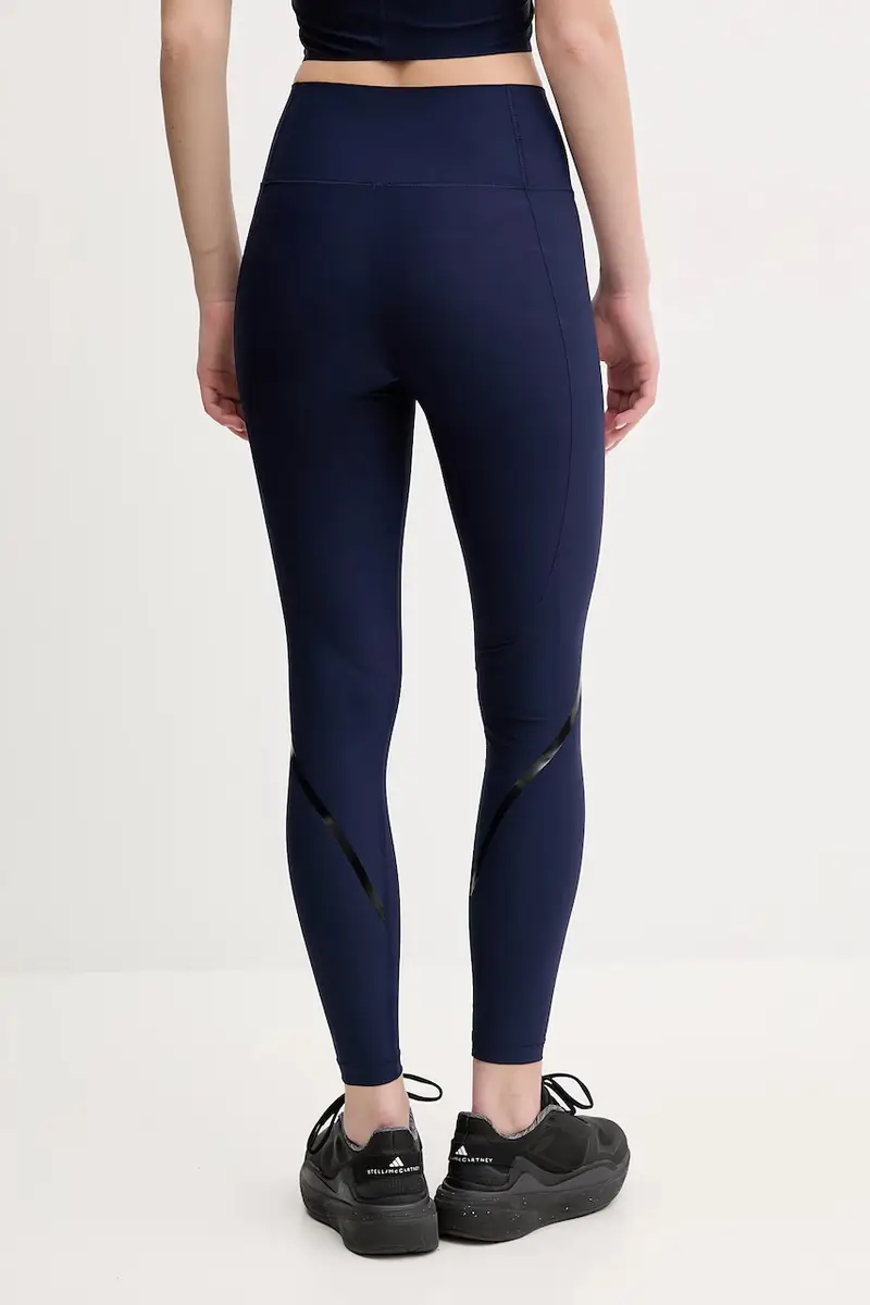 leggings da allenamento colore nero 21698 Blu navy miniatura 3