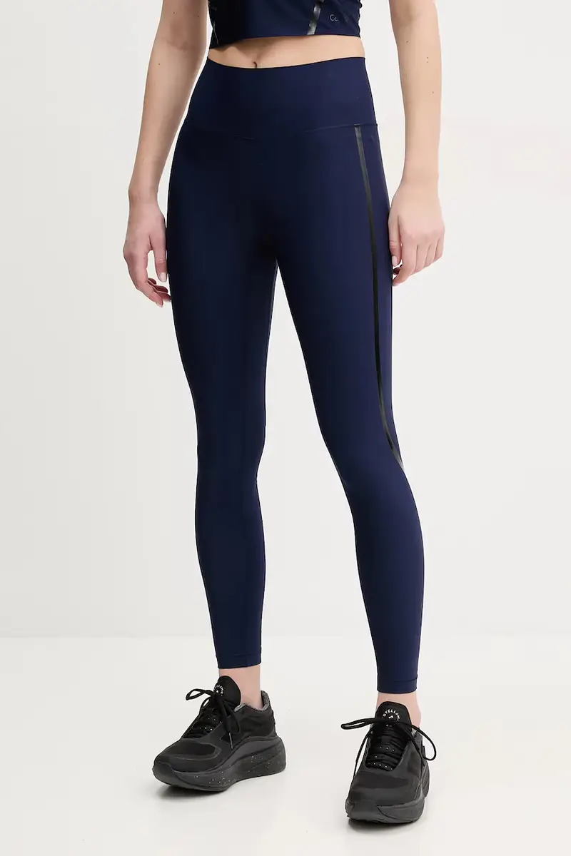 leggings da allenamento colore nero 21698 Blu navy