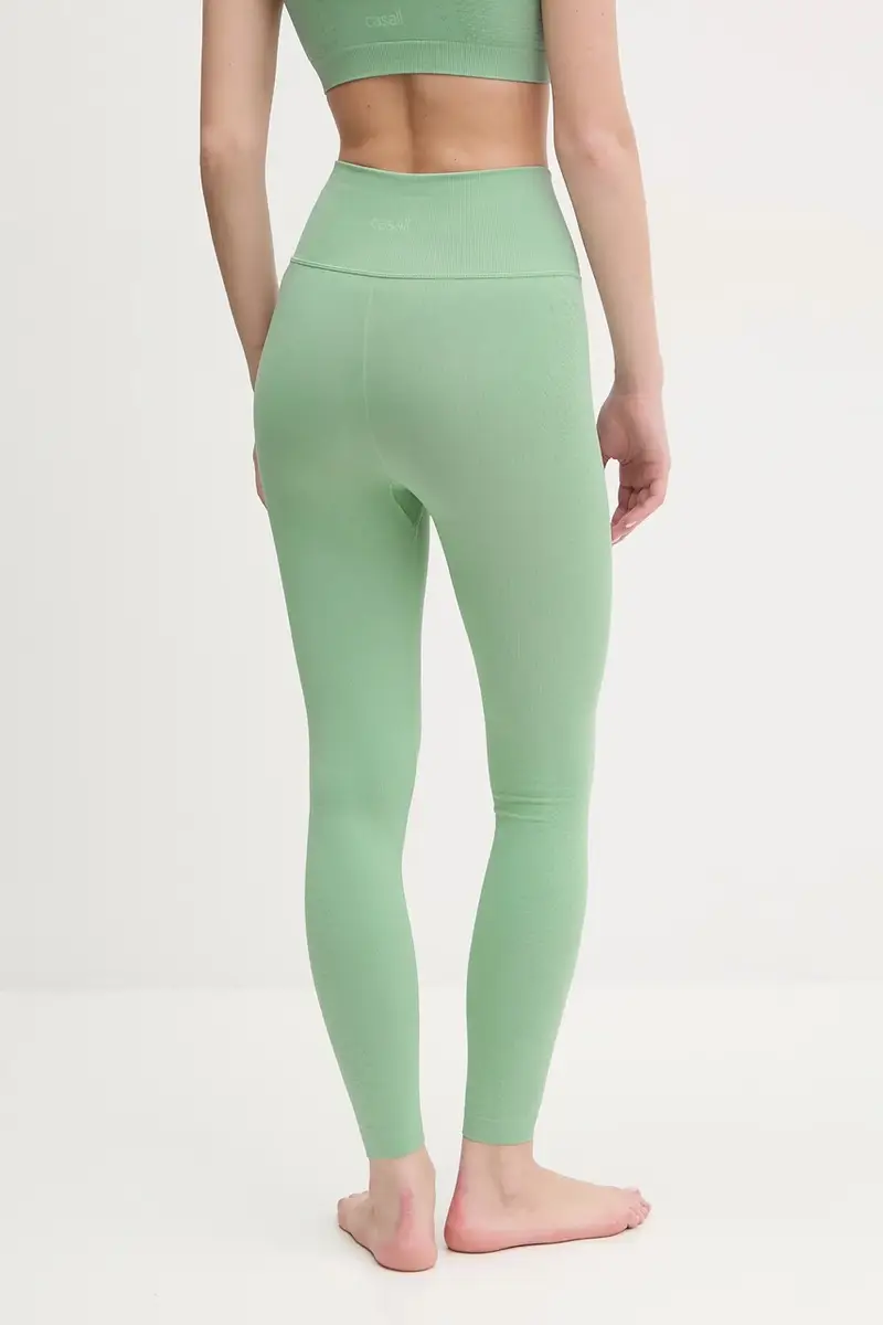 leggins per joga Scallop colore rosa 24241 Verde miniatura 3