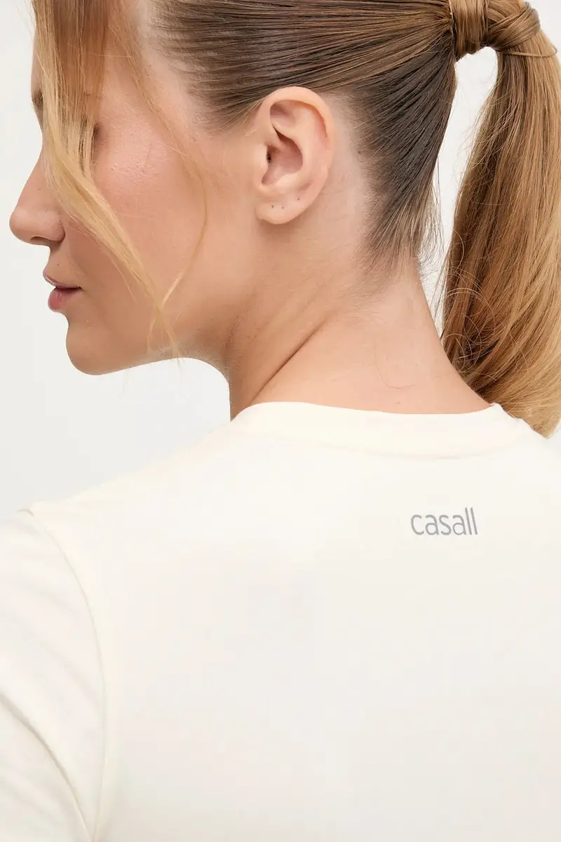 maglietta da allenamento donna colore beige 25011 miniatura 5