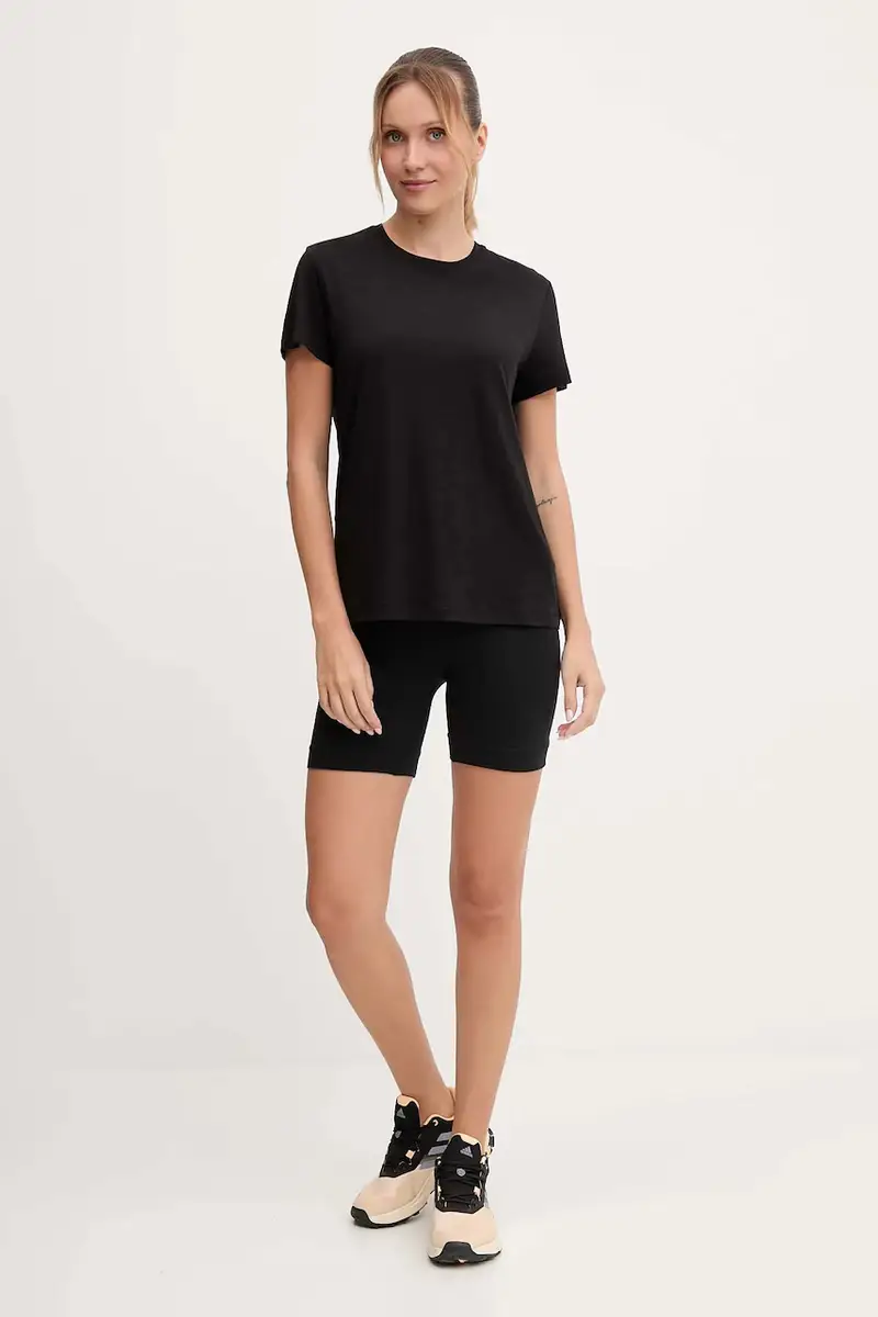 maglietta da corsa donna colore nero 23103 miniatura 2