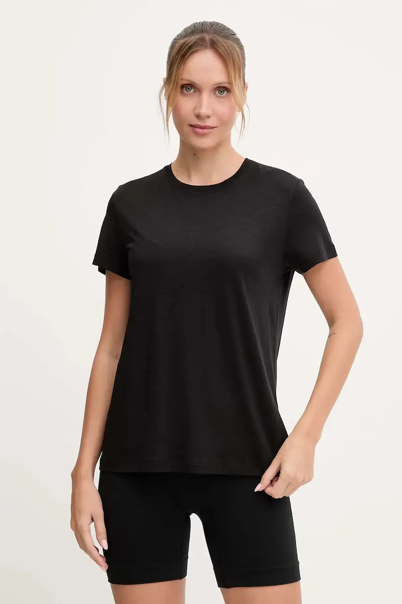 maglietta da corsa donna colore nero 23103