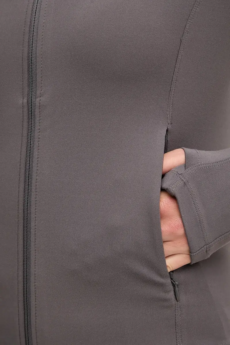 maglietta da trekking Soft Touch donna colore grigio 25217 miniatura 5