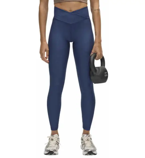 Overlap High Waist W - leggings fitness - donna Blue