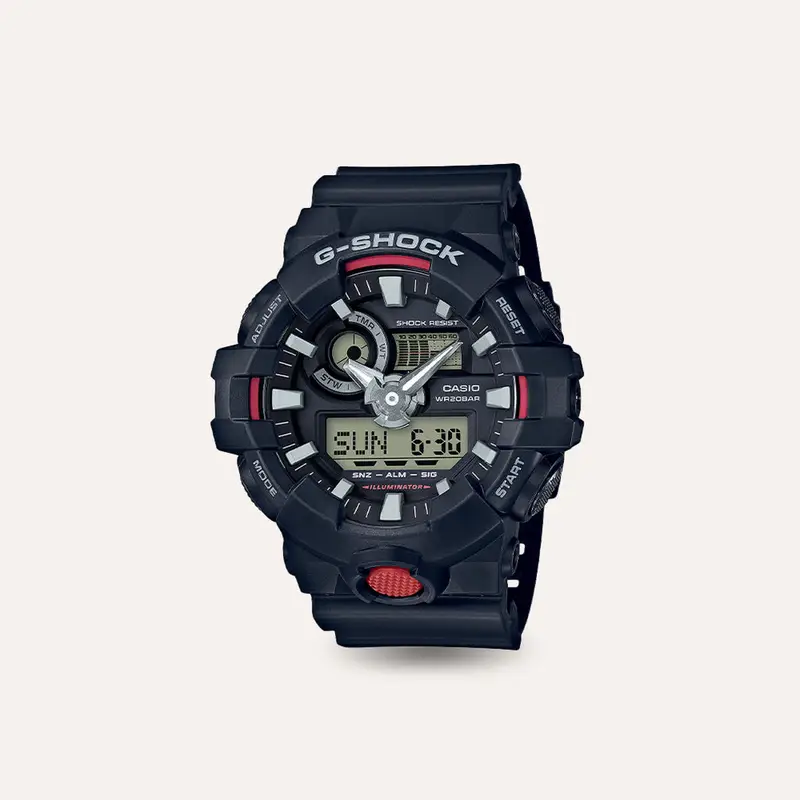 Orologio Cronografo Uomo Casio G-Shock quadrante nero GA-700-1AER-RE21