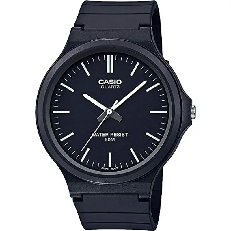 Casio Orologio Analogico Quarzo Unisex Adulto con Cinturino in Resina MW-240-1EVEF