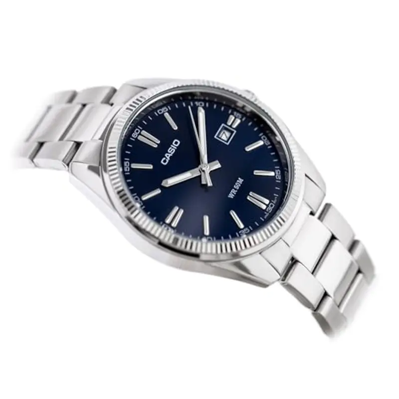 Casio Orologio Analogico Quarzo Uomo con Cinturino in Acciaio Inox MTP-1302PD-2AVEF miniatura 3