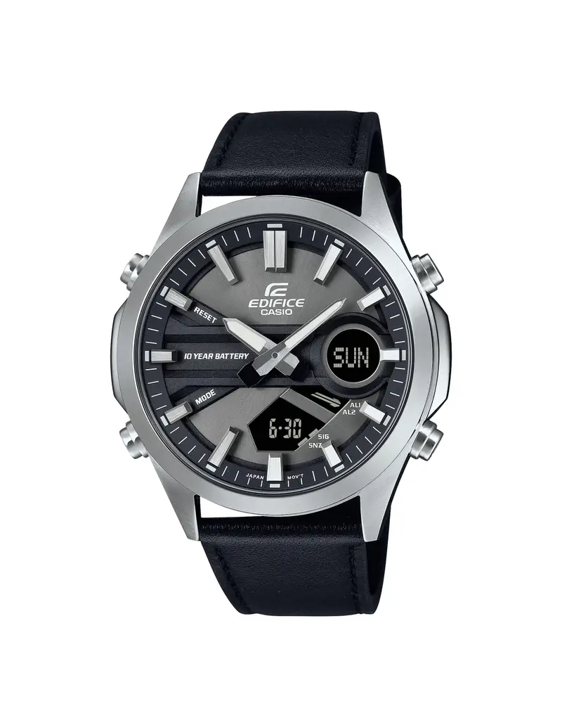 Orologio CASIO EDIFICE EFV-C120L-8AEF Black cinturino in pelle nero