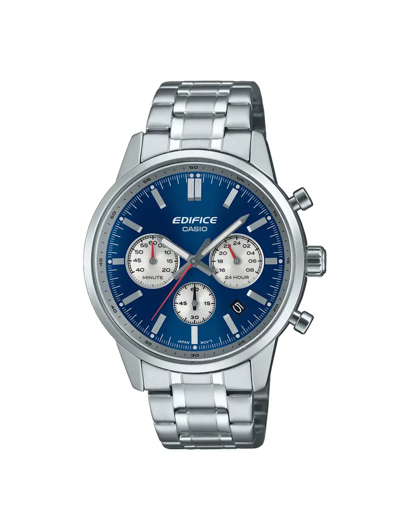 Orologio CASIO EDIFICE Vetro Sferico EFR-575D-2AEF Silver Blue