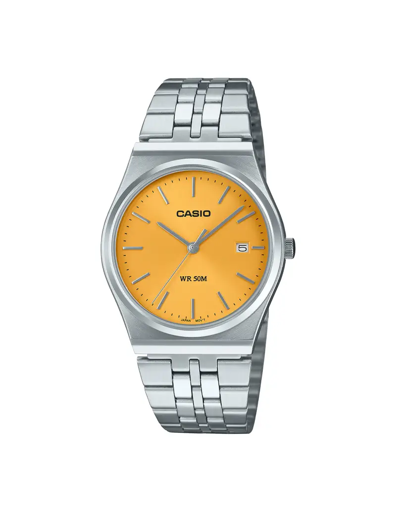 Orologio CASIO MTP-B145D-9AVEF Silver/ Mustard Yellow