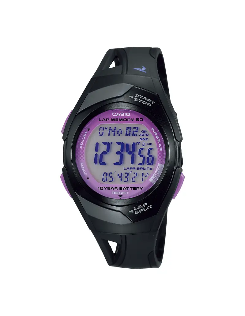 Orologio CASIO serie STR300 Runner STR-300-1CEG Black Fuchsia