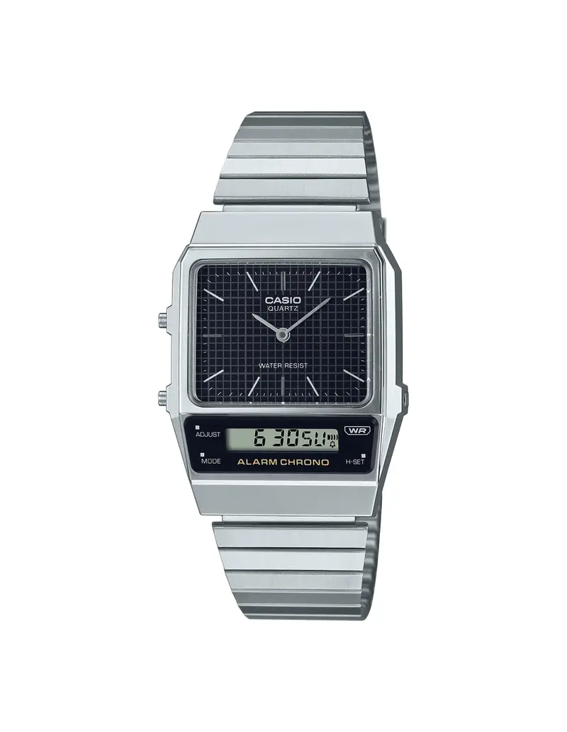 Orologio Casio Vintage Edgy Collection AQ-800E-1AEF Silver Black