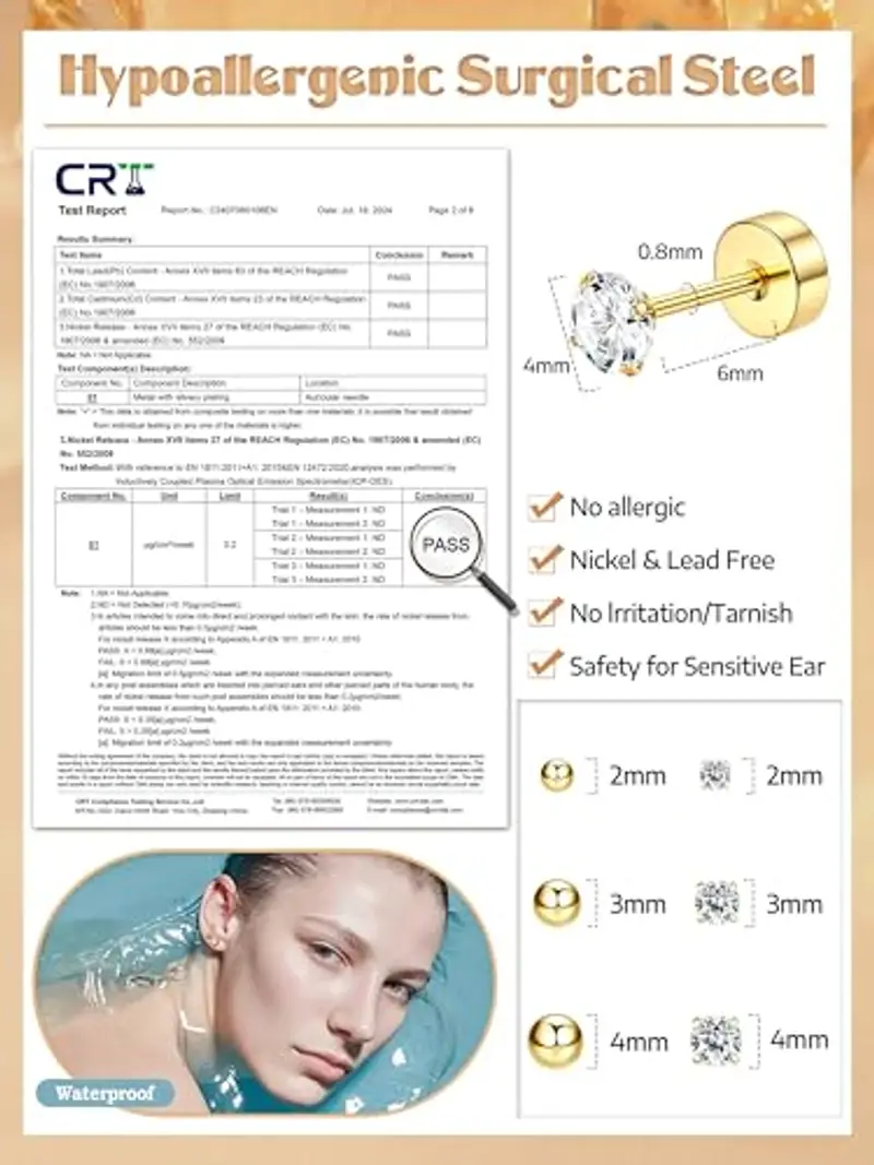 CASSIECA Orecchini Uomo Oro 1597125 miniatura 2