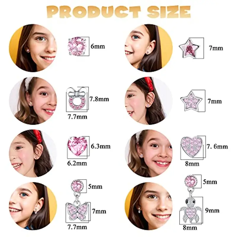 CASSIECA Orecchini Bambina Rosa 2321693 miniatura 3