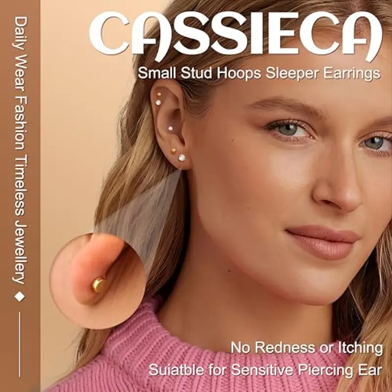 CASSIECA Orecchini Uomo Oro 1597638 miniatura 2