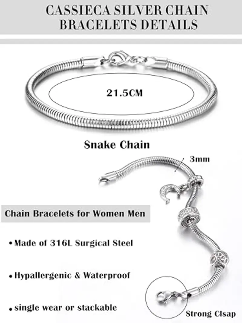 CASSIECA Bracciali Uomo Argento 1199230 miniatura 2