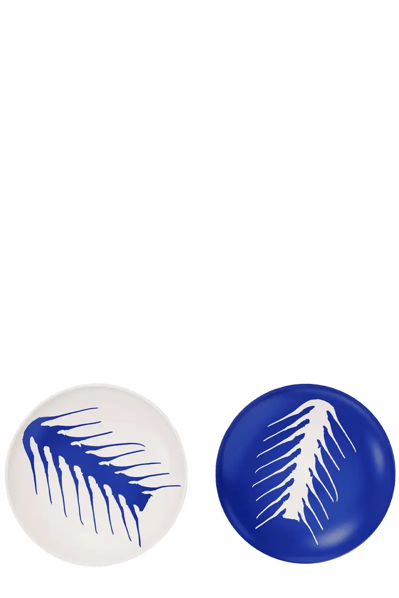 Set 2 Piatti Dessert Arête ⌀ 20,5 Cm Multi