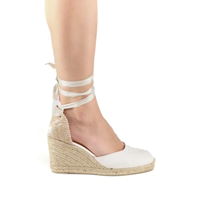 Castaner Carina Canvas Bianco Oro - 36