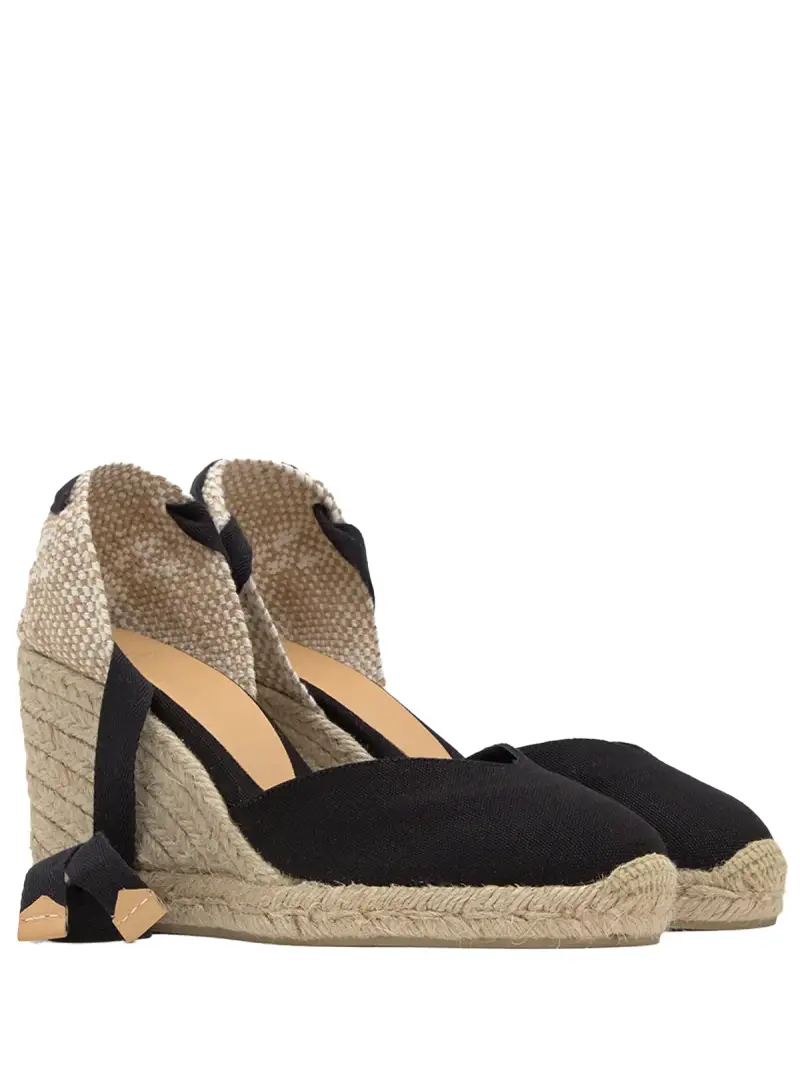 espadrillas castaner NERO miniatura 2