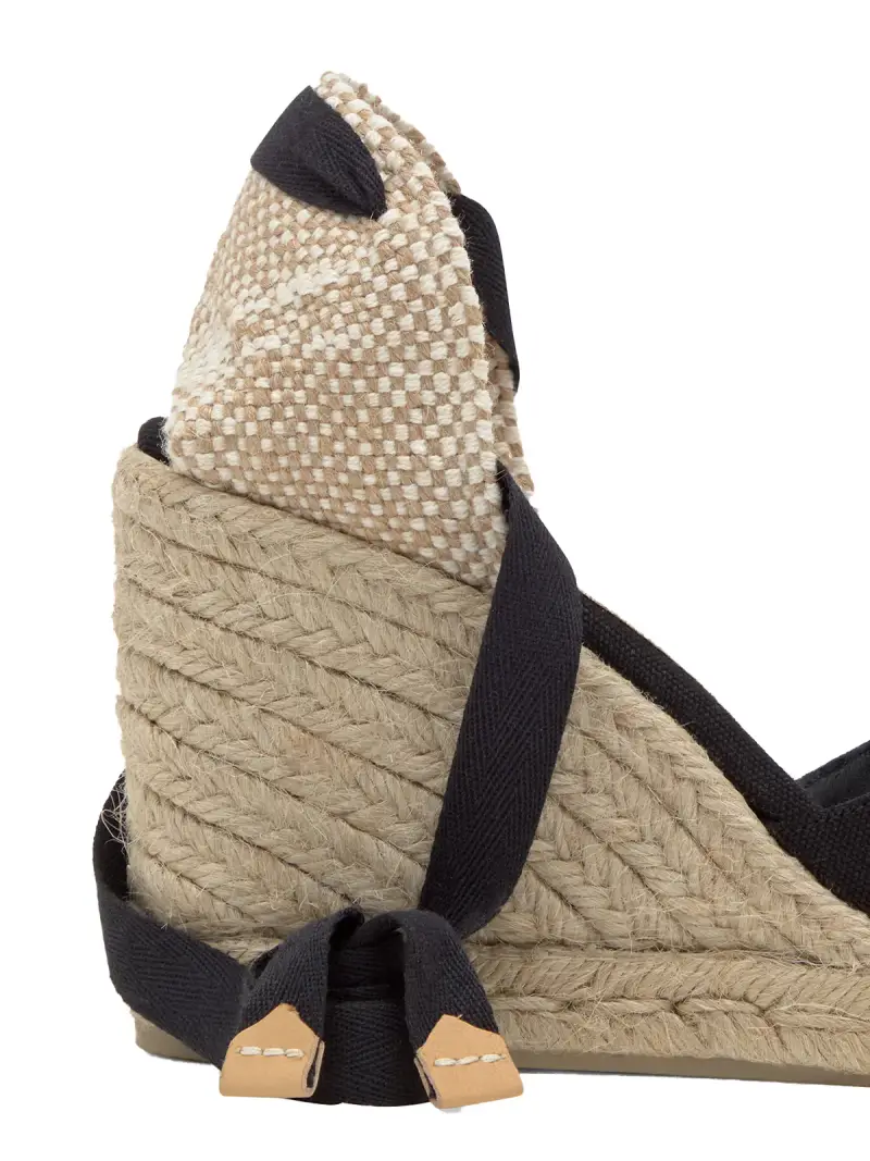 espadrillas castaner NERO miniatura 3