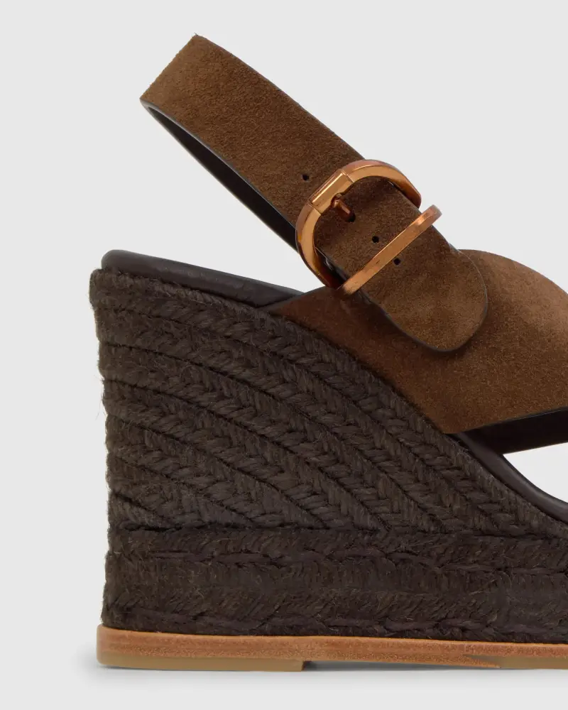 Espadrillas Donna MARRONE miniatura 2
