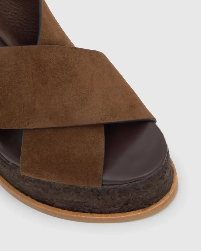 Espadrillas Donna MARRONE miniatura 3