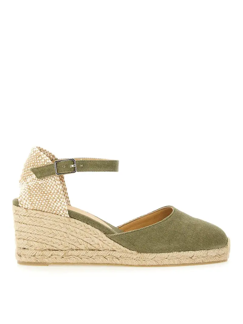Espadrille con cuneo Verde