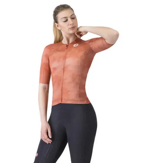 Aero Race 8S Jersey W - maglia ciclismo - donna Orange
