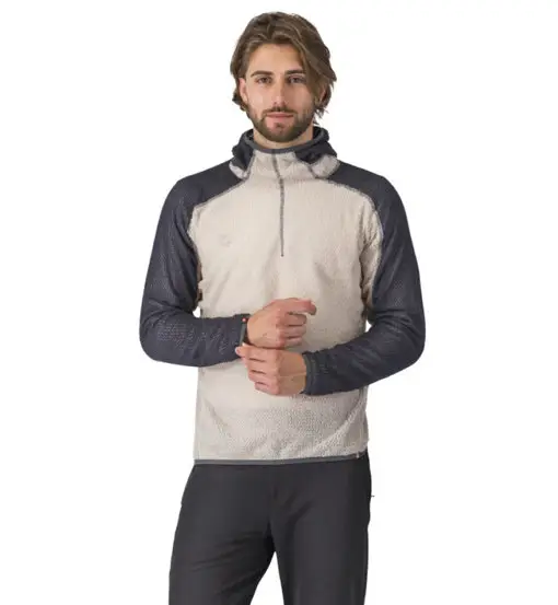 Alpha Fleece Hoody - felpa in pile - uomo Grey