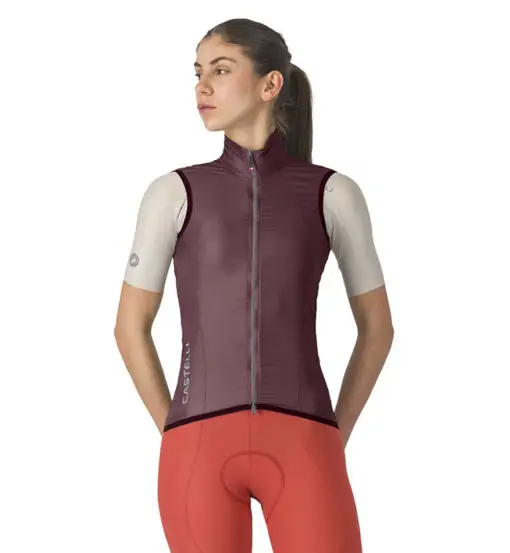 Aria 2 Vest W - gilet ciclismo - donna Bordeaux