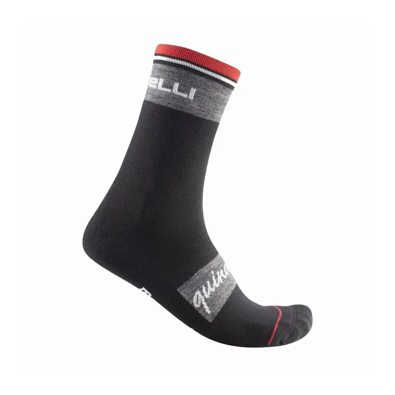 Calze Ciclismo Quindici Soft Merino Nero Uomo XXL