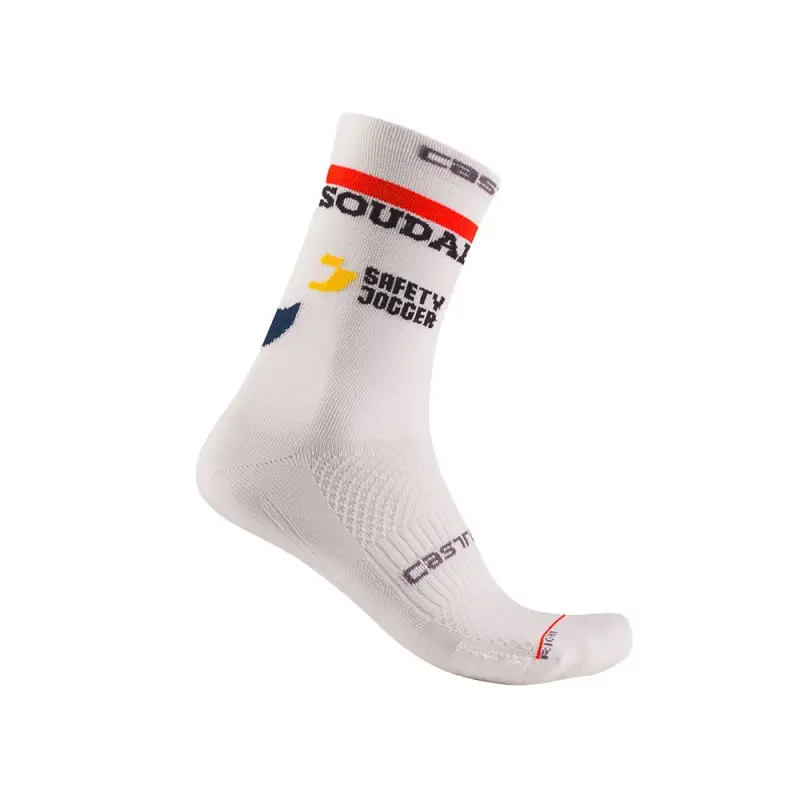 Calze Ciclismo Rosso Corsa Pro 15 Quick-Step White Uomo XXL