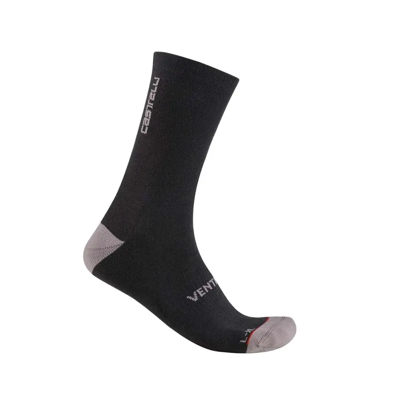 Calze Ciclismo Venti Soft Merino Nero Uomo S/M